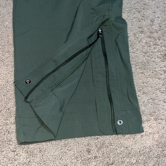 Athleta Trekkie Parachute Ripstop Pant Aspen Olive Green 14 - Picture 9 of 12